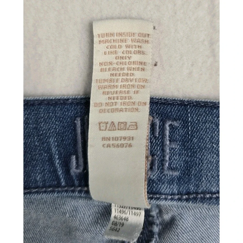Justice Mid Rise Leggings Youth Girls SZ 16 Rhinestone Embellishments Distressed